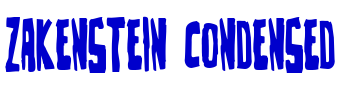 Zakenstein Condensed 字体
